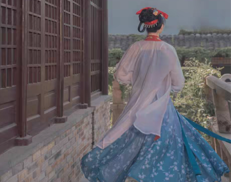 转卖五五年原创宋制汉服女{梨花}长褙子吊带...