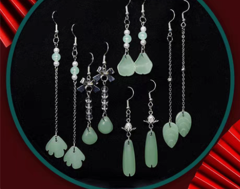 包邮【夏日清凉五件套】汉服古风耳环新款20...