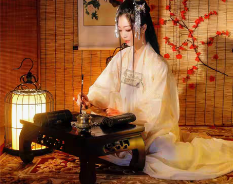 转卖荣姬汉服女改良魏晋风广袖衫襦裙飘逸清新...