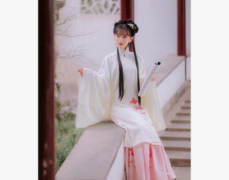 转卖五五年汉服女 蝶醉花 明制斜襟立领长衫...