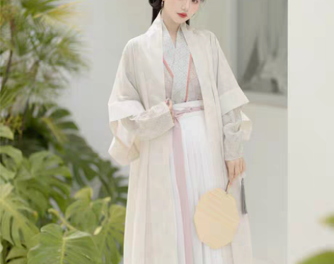 转卖风来榕下来宴原创宋制长干寺长衫飞机袖褶...