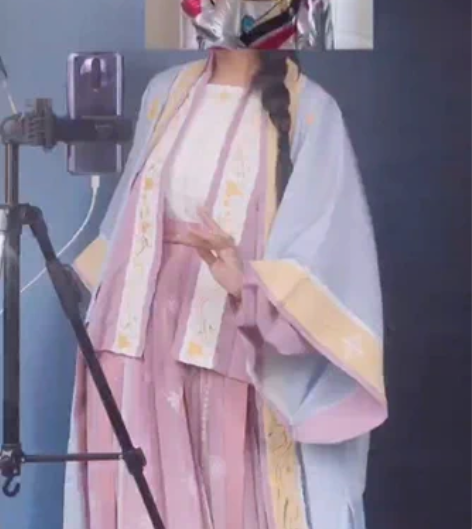 全新 馨汉沐夕【三春白茶】宋制对襟飞机袖长...