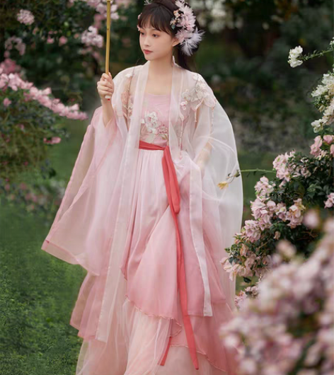 [汉服出租]七月夕 倾城 吊带齐胸绣花诃子...