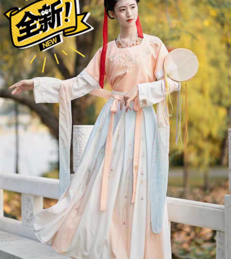 转卖珍缕汉服女正品原创千禧寻坦领三件套一片...