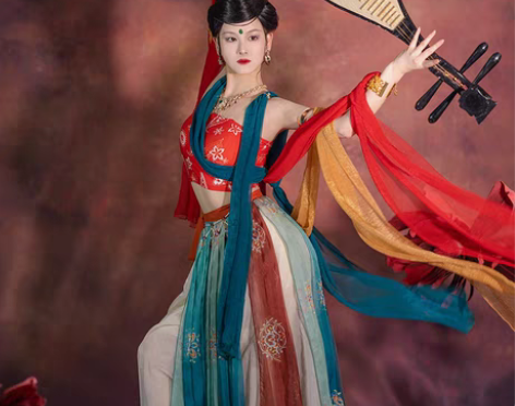 转卖西域遇见胡璇敦煌飞天汉服女异域风情演出...