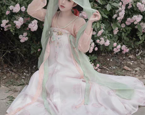 转卖宿问原创汉服女唐制齐胸衫裙【朝花夕时】...