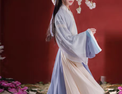 转卖宿问汉服女正品原创白泽晋制三件套白菜交...