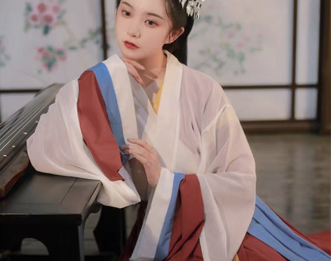 转卖宿问汉服女正品原创晋制交领齐腰襦裙中国...