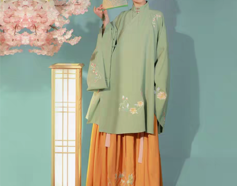 转卖仙楚姬原创汉服女【执念】袄裙刺绣立领褶...