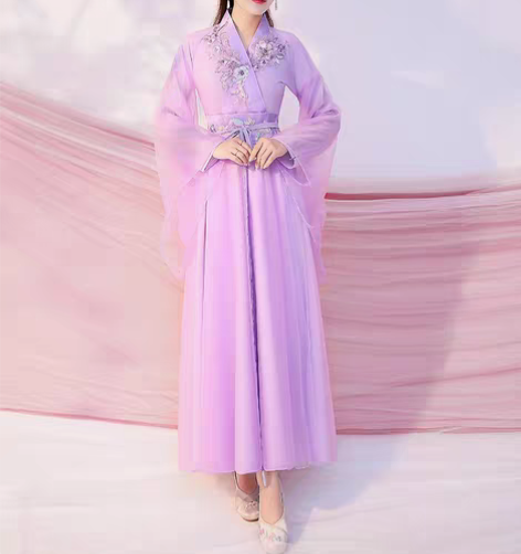 转卖古装女改良汉服仙女飘逸仙气古风广袖舞蹈...