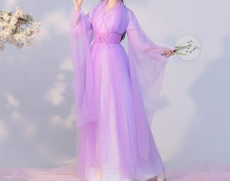 转卖古装女汉服仙气春秋古风交领广袖流仙裙齐...