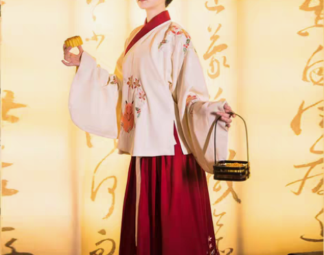 转卖柒邑原创正品灵狐汉服女明制交领袄裙琵琶...