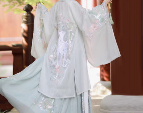 转卖劲合夫诸正品原创汉服女重工刺绣一片式齐...