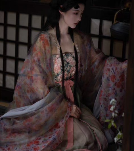 【出租】司南阁原创【洛神花事】汉服女唐制诃...