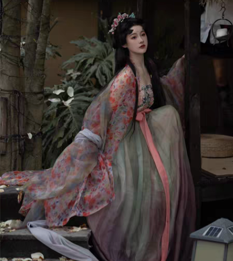 出租  司南阁原创【洛神花事】汉服女唐制诃...