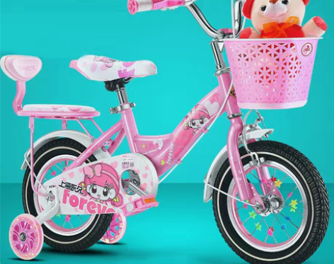 转卖永久儿童自行车女孩中大童3-4-6-7...