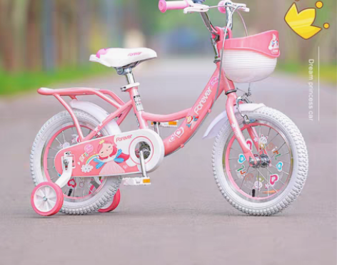 转卖永久儿童自行车女童公主款2-3-6岁宝...