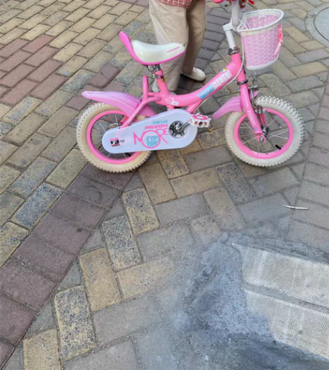 飞鸽儿童自行车 带辅助轮 孩子5岁了，身高...