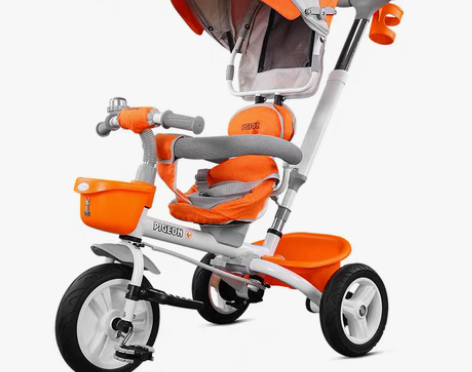 转卖飞鸽折叠儿童三轮车2~6岁宝宝/小孩脚...