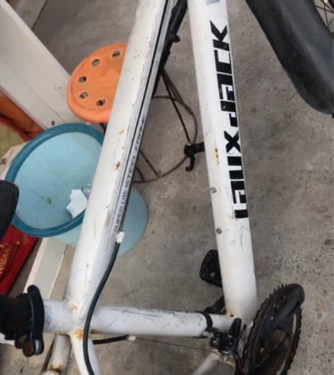 战损版山地车一辆，秋名山一战，战损了，闲置...