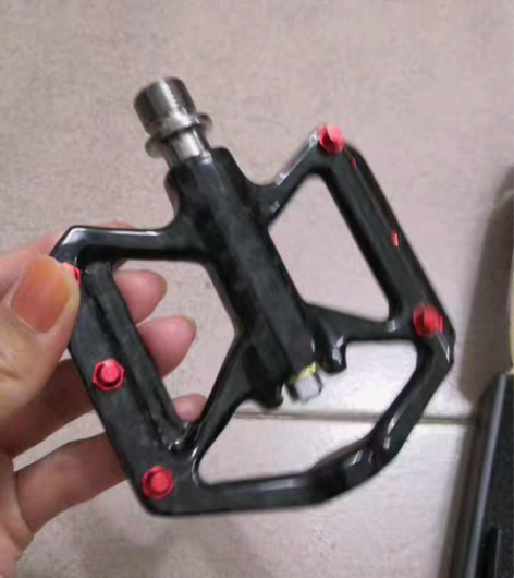 包邮自行车碳纤维钛合金轴脚踏DIY定制高端...