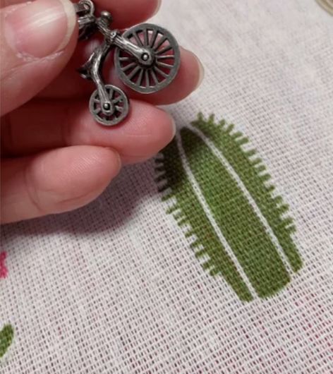 包邮925纯银吊坠，很精致的复古自行车，树...