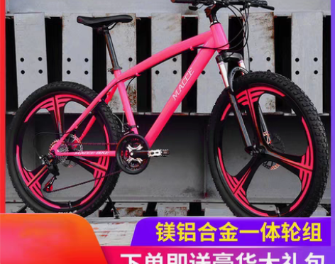 转卖麦希山地车自行车21/24/27速双碟...