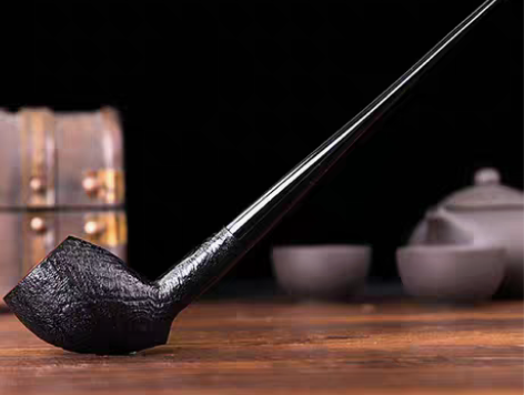 转卖石楠木直斗郁金香男士过滤烟斗实木烟锅旱...