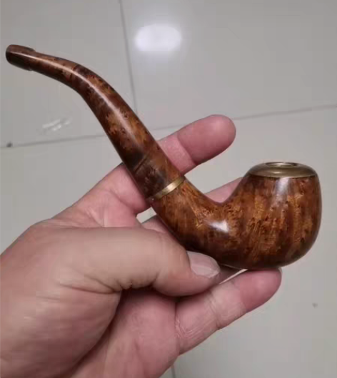 包邮麻利疙瘩老料烟斗，爆满花长16直径3....