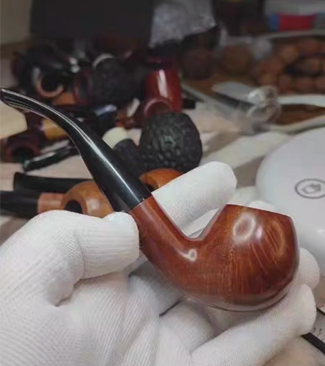 包邮全新石楠木烟斗苹果烟斗 ，有着清晰的纹...