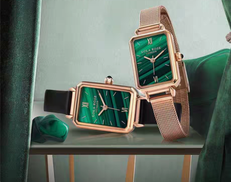 包邮Lola Rose罗拉玫瑰 小绿表手表...