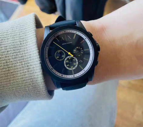 包邮阿玛尼手表转卖！全新AX系列黑武士手表...