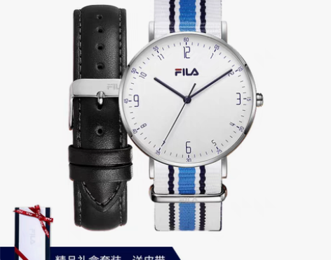 转卖FILA斐乐手表男女情侣表尼龙带时尚潮...