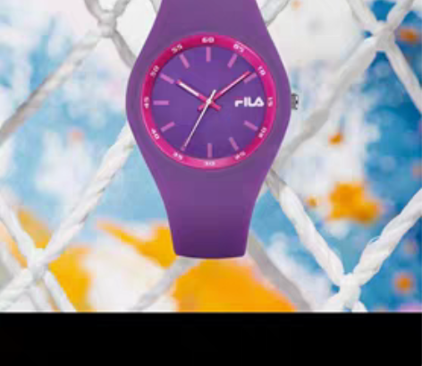 转卖九新 FILA斐乐手表男女情侣学生硅胶...