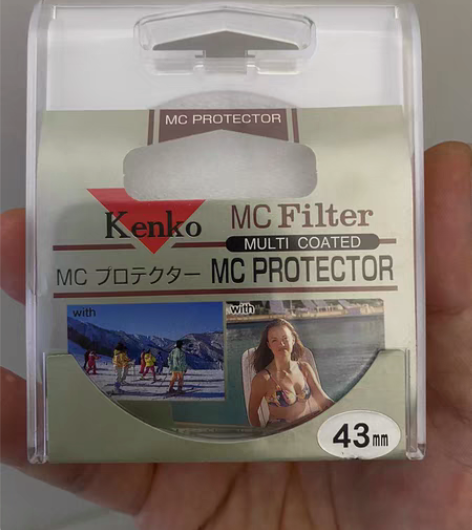 kenko相机镜头滤镜保护套43mm全新 ...