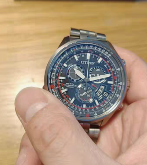 包邮西铁城BY0121-51E钛合金光动能...