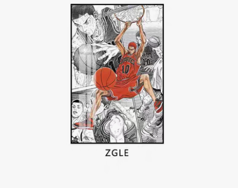 转卖灌篮高手装饰画卧室海报挂画篮球卡通动漫...