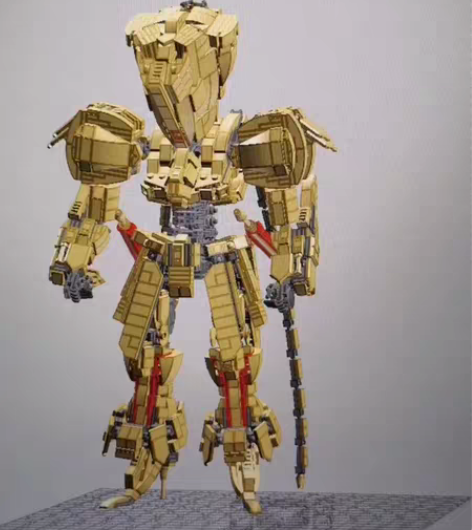 包邮逆推五星物语黄金骑士加强版MOC机甲，...