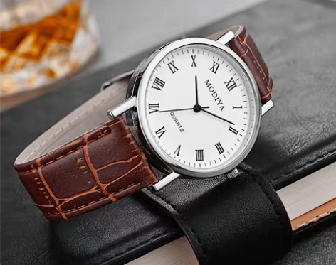 包邮简约watch皮带便宜送礼男士手表 感...
