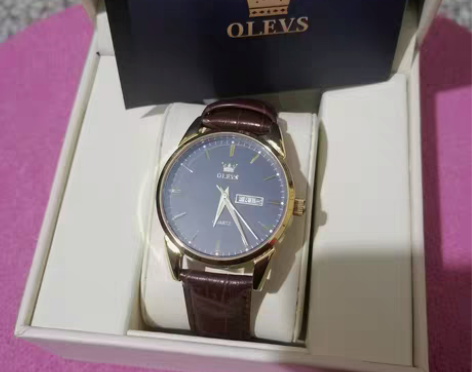 手表手表手表，OLEVS 欧利时瑞士﹣棕皮...