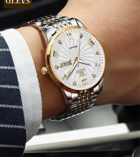 包邮瑞士认证正品牌欧利时手表男士机械表全自...