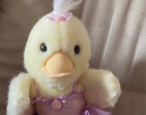 包邮中古vintage古董复古芭蕾小鸭子玩...