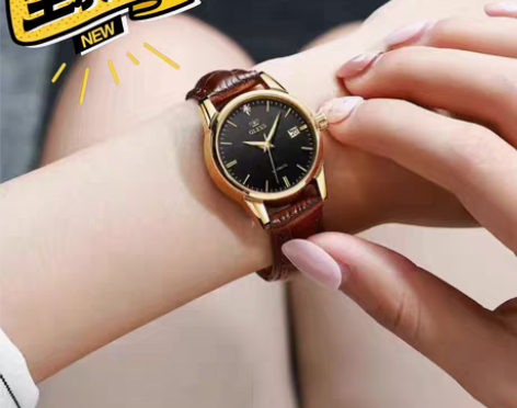 包邮瑞士认证欧利时女表机械表高档女士手表真...