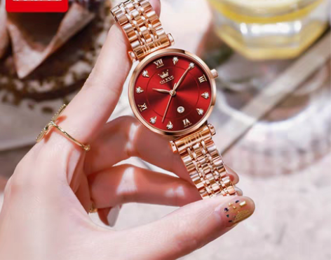 欧利时手表时尚简约气质女士手表钢带防水石英...