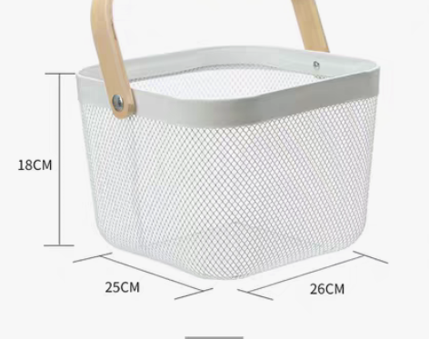 转卖宜家用零食收纳筐水果手提篮子厨房客厅桌...