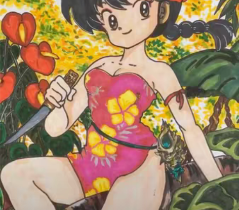 纯手工绘制经典漫画～早乙女乱马《乱马1/2...