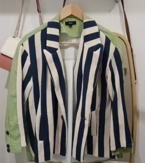 包邮拼接休闲西装外套，宽松版型，80斤到1...