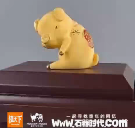 包邮扑满乌力,纯金特别版石器时代模型手办周...