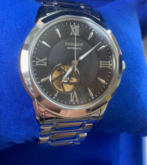 包邮雷诺机械表男表雷诺表镂空简单款，专柜售...