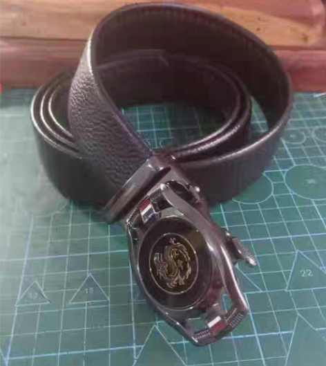 包邮个性时尚手表款自动扣皮带 年轻男士腰带...